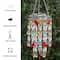 Glitzhome® 18.75" Solar Lit Beaded Wind Chimes, 2ct.